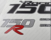 Mercury Racing 150R 2006-2012 Custom Outboard Decals Kit